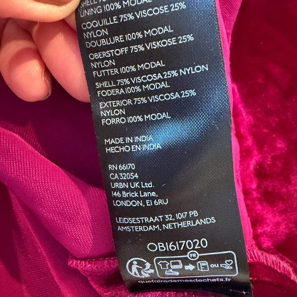 NWT Anthropologie Somerset Velvet Mini Dress in Deep Wine Women’s Small - Picture 7 of 7